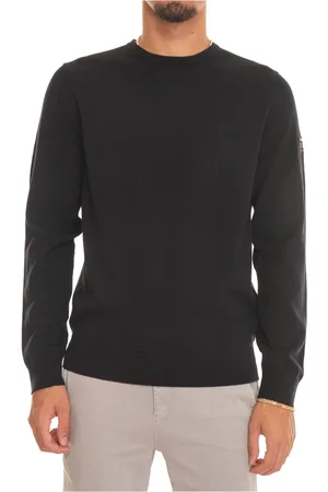 ECOALF Strik, Herre, Sort, S, Uld, Rundhalset Pullover