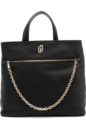 Liu Jo Taske, Dame, Sort, ONE SIZE, Polyester, Sort Tote Taske med Sidelomme
