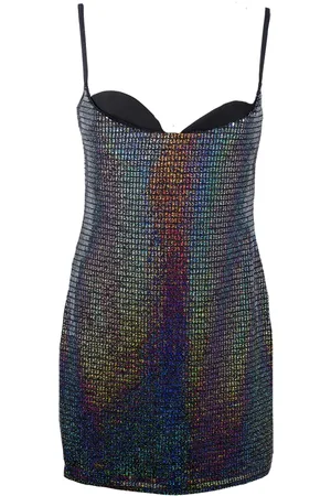 Chiara Ferragni Kjole, Dame, Flerfarvet, M, Polyester, Mirror Party Dress