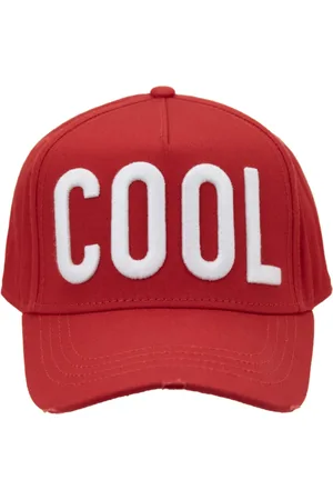 Dsquared2 Tilbehør, unisex, Rød, ONE SIZE, Bomuld, Cool Lettering Baseball Cap