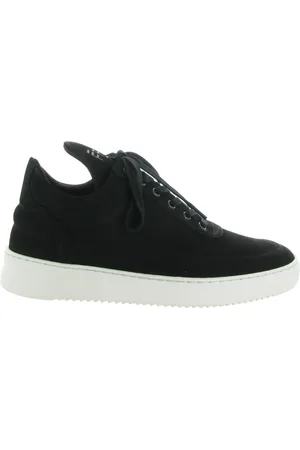 Filling pieces Sko, Herre, Sort, 41 EU, Læder, Low Top Ripple Basic Sort