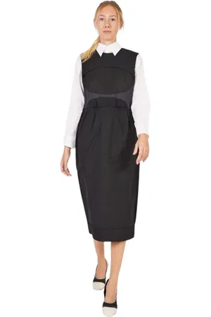 Comme des Garçons Kjole, Dame, Sort, S, 3-Hole Kjole