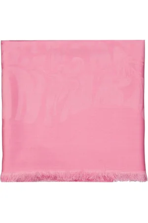 Lanvin Tilbehør, unisex, Lyserød, ONE SIZE, Uld, Silke og uld frynse tørklæde