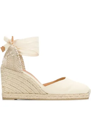 Castaner Sko, Dame, , 36 EU, Bomuld, Elfenbensfarvede Wedges Sandaler