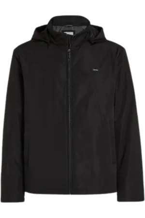 Calvin Klein Jakke, Herre, Sort, XS, Polyester, Letvægtsjakke