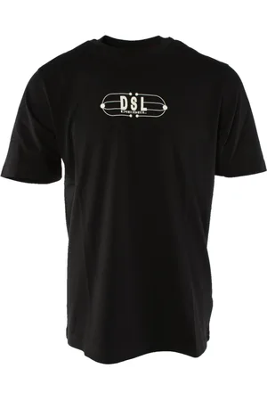 Diesel Top, Herre, Sort, 2XL, Bomuld, Sort bomulds T-shirt