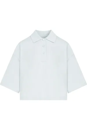 Bottega Veneta Bluser & Skjorter, Dame, Blå, XS, Bomuld, Bomulds Polo