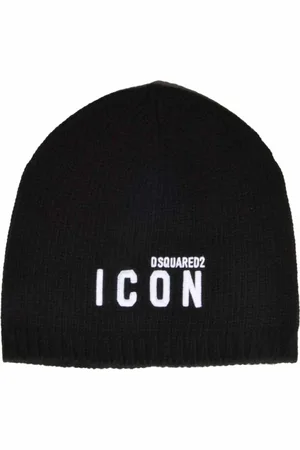 Dsquared2 Tilbehør, Dame, Sort, ONE SIZE, Uld, Beanie
