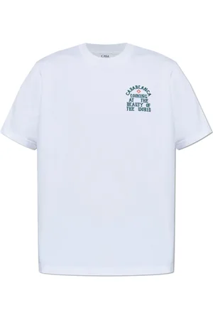Casablanca Top, Herre, Hvid, L, Bomuld, Logo T-Shirt