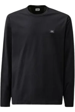 C.P. Company Top, Herre, Blå, 2XL, Bomuld, Mercerized Langærmet T-shirt