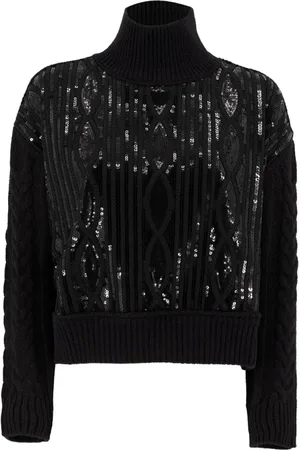 ERMANNO SCERVINO Strik, Dame, Sort, XS, Turtleneck