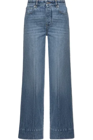 Bottega Veneta Jeans, Dame, Blå, XS, Bomuld, Wide-leg jeans