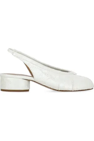 Maison Margiela Sko, Dame, Hvid, 36 EU, Læder, Tabi Slingback