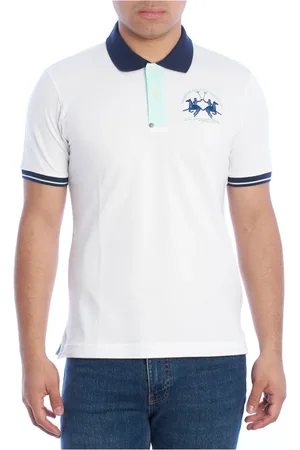 La Martina Top, Herre, Hvid, S, Bomuld, Kortærmet poloshirt
