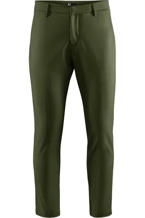 Bomboogie Bukser, Herre, Grøn, W40, Bomuld, Stretch Cotton Chino Bukser