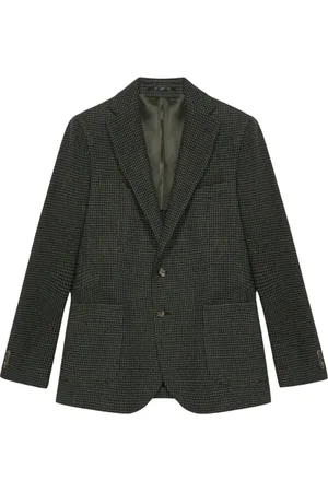Brooks Brothers Jakke, Herre, Grøn, 3XL, Uld, Grøn Virgin Uld-Cashmere-Blend Blazer
