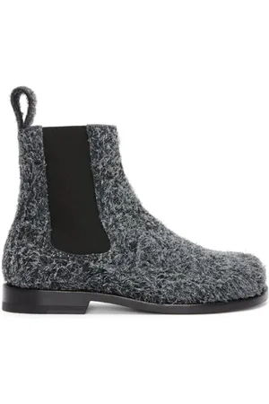 Loewe Sko, Dame, Grå, 37 EU, Suede, Brushed Campo Chelsea Støvler