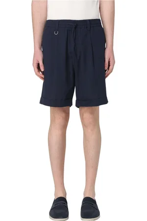 Paolo Pecora Shorts, Herre, Blå, M, Uld, Stilfuld kortærmet skjorte