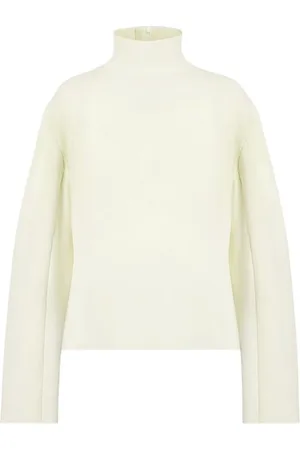 The Row Strik, Dame, Gul, S, Cashmere, Roll-neck Cashmere Jumper