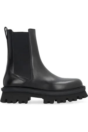 Salvatore Ferragamo Sko, Herre, Sort, 40 EU, Læder, Læder Chelsea Støvler