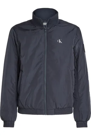 Calvin Klein Jakke, Herre, Blå, L, Uld, Stilfuld blå jakke
