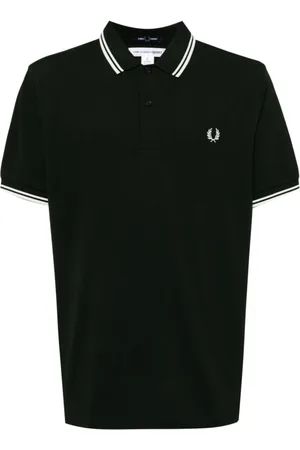 Comme des Garçons Top, Herre, Sort, XL, Bomuld, Polo Shirt med logoprint