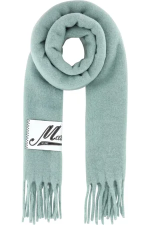 Marni Tilbehør, Herre, Grøn, ONE SIZE, Uld, Alpaca Blend Salviegrøn Halstørklæde
