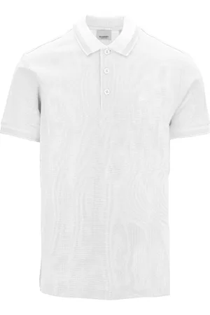 Burberry Top, Herre, Hvid, S, Bomuld, Klassisk kortærmet bomulds polo shirt