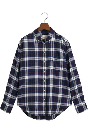 GANT Bluser & Skjorter, Dame, Blå, M, Bomuld, Regular Fit Poplin Skjorte
