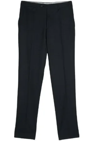 CANALI Bukser, Herre, Blå, 3XL, Uld, Navy Uldblanding Bukser med Lige Snit