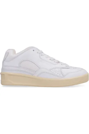 Jil Sander Sko, Dame, Hvid, 40 EU, Polyester, Mesh Indsæt Low-Top Sneakers