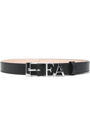 Emporio Armani Tilbehør, Dame, Sort, 90 CM, Læder, Fashion Bælte