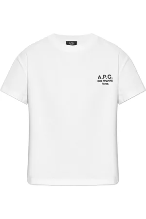 A.P.C. Top, Dame, Hvid, M, Bomuld, Boxy Rue Madame Kortærmet T-shirt
