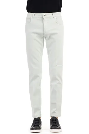 ELEVENTY Jeans, Herre, Grøn, W34, Bomuld, Slim-fit Jeans
