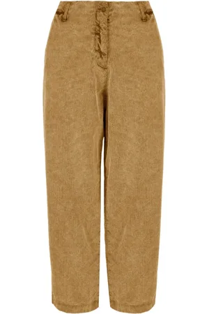 Bomboogie Bukser, Dame, Gul, L, Bomuld, Corduroy Boyfriend Fit Bukser