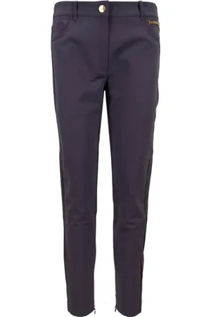 Elisabetta Franchi Bukser, Dame, Lilla, L, Bomuld, Zipper Button Damebukser