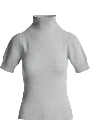 Marni Strik, Dame, Grå, XS, Uld, Cozy Turtleneck Sweater