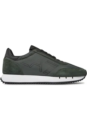 EA7 Sko, Herre, Sort, 38 1/2 EU, Læder, Casual Sneakers