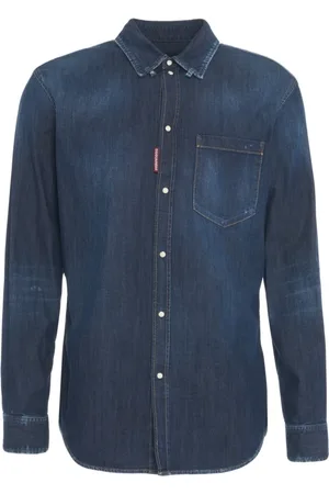 Dsquared2 Skjorte, Herre, Blå, S, Denim, Relax Dan Denim Skjorte