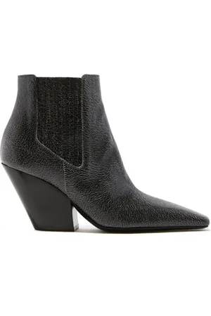 Casadei Sko, Dame, Sort, 38 1/2 EU, Læder, Texan Ankelstøvle