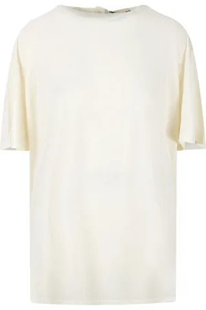 DARKPARK Top, Dame, , XS, Bomuld, Oversized T-shirt med rygknapper