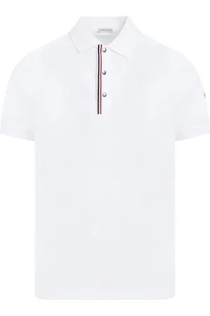 Moncler Top, Herre, Hvid, 3XL, Bomuld, 002 Hvid Polo