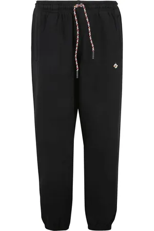 MARCELO BURLON Bukser, Herre, Sort, L, Bomuld, Logo Detalje Bomulds Joggingbukser