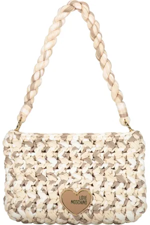 Moschino Taske, Dame, , ONE SIZE, Uld, Chic Hæklet Skuldertaske