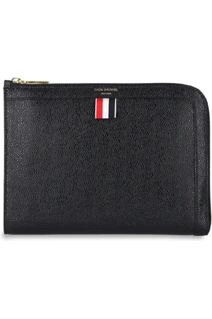 Thom Browne Tilbehør, Herre, Sort, ONE SIZE, Læder, Pungtasker