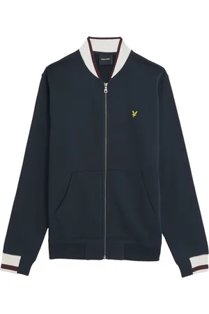 Lyle & Scott Jakke, Herre, Blå, XS, Bomuld, Half Tipped Jersey Bomber