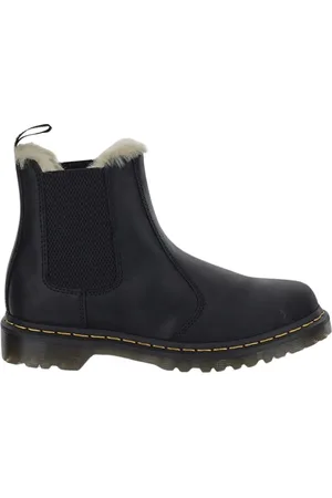 Dr. Martens Sko, Dame, Sort, 40 EU, Faux Fur, Faux Fur Forede Chelsea Støvler