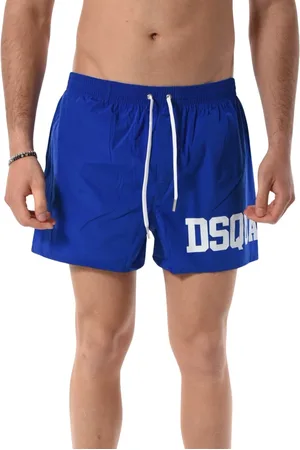 Dsquared2 Badetøj, Herre, Blå, XL, Badeshorts med snøre i taljen