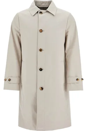 Burberry Frakke, Herre, Grå, L, Bomuld, Bomuldsblanding Car Coat