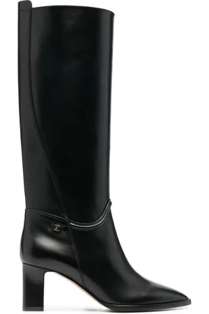 Salvatore Ferragamo Sko, Dame, Sort, 38 1/2 EU, Læder, Sorte Casual Støvler med Lukket Midthæl